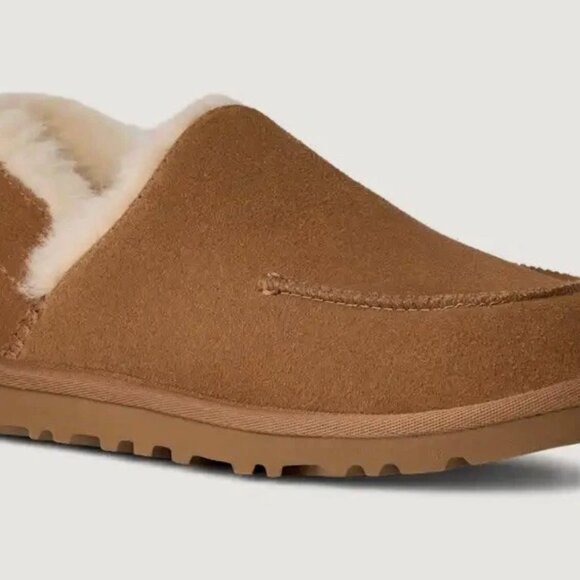 NIB UGGS UGG AUSTRALIA LORIA PULL ON SLIPPERS SHOES SIZE 9 CHESTNUT - Picture 4 of 9